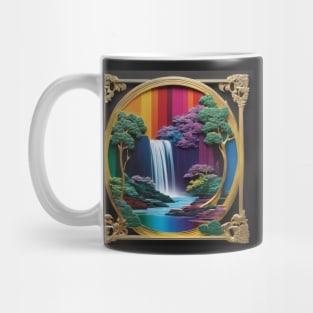 Embossed Rainbow Waterfall Mug
